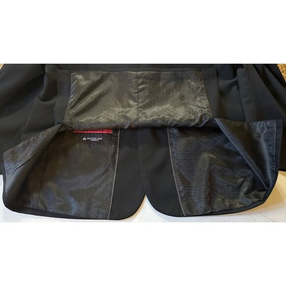 Linea Uomo Modern Fit Men's Blazer Jacket Wool Black Size 44R 38" Waist (READ) - Picture 5 of 16